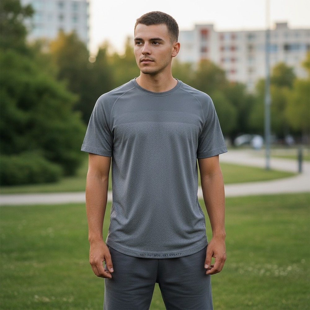 Lululemon Metal Vent Tech Short Sleeve Shirt Mens Medium Heathered Grey Gym Tee